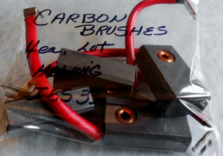 LOT of 4ea. NOS CARBON MOTOR BRUSH Helwig IES 33