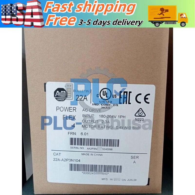 Allen-Bradley 22A-A2P3N104 POWERFLEX 4 22AA2P3N104 US Free Tax