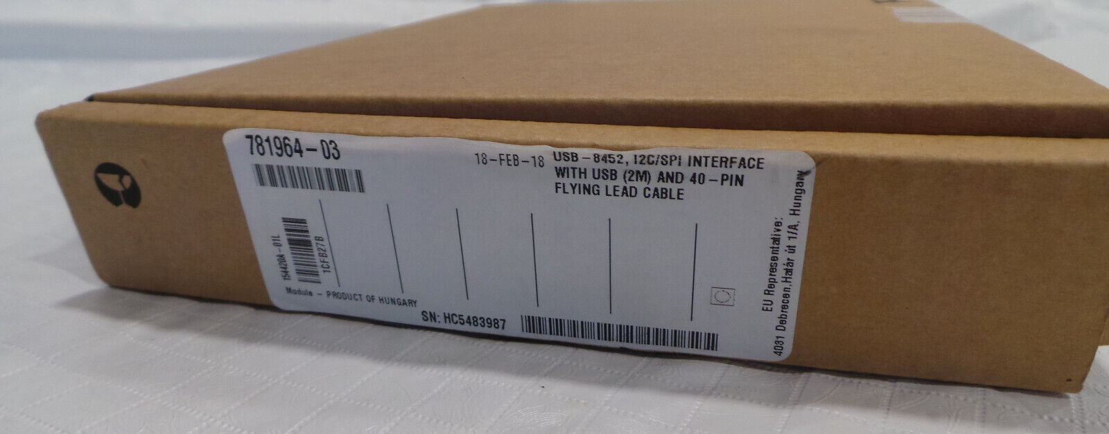 *NEW* National Instruments NI USB-8452 I2C / SPI Interface Device 781964-03