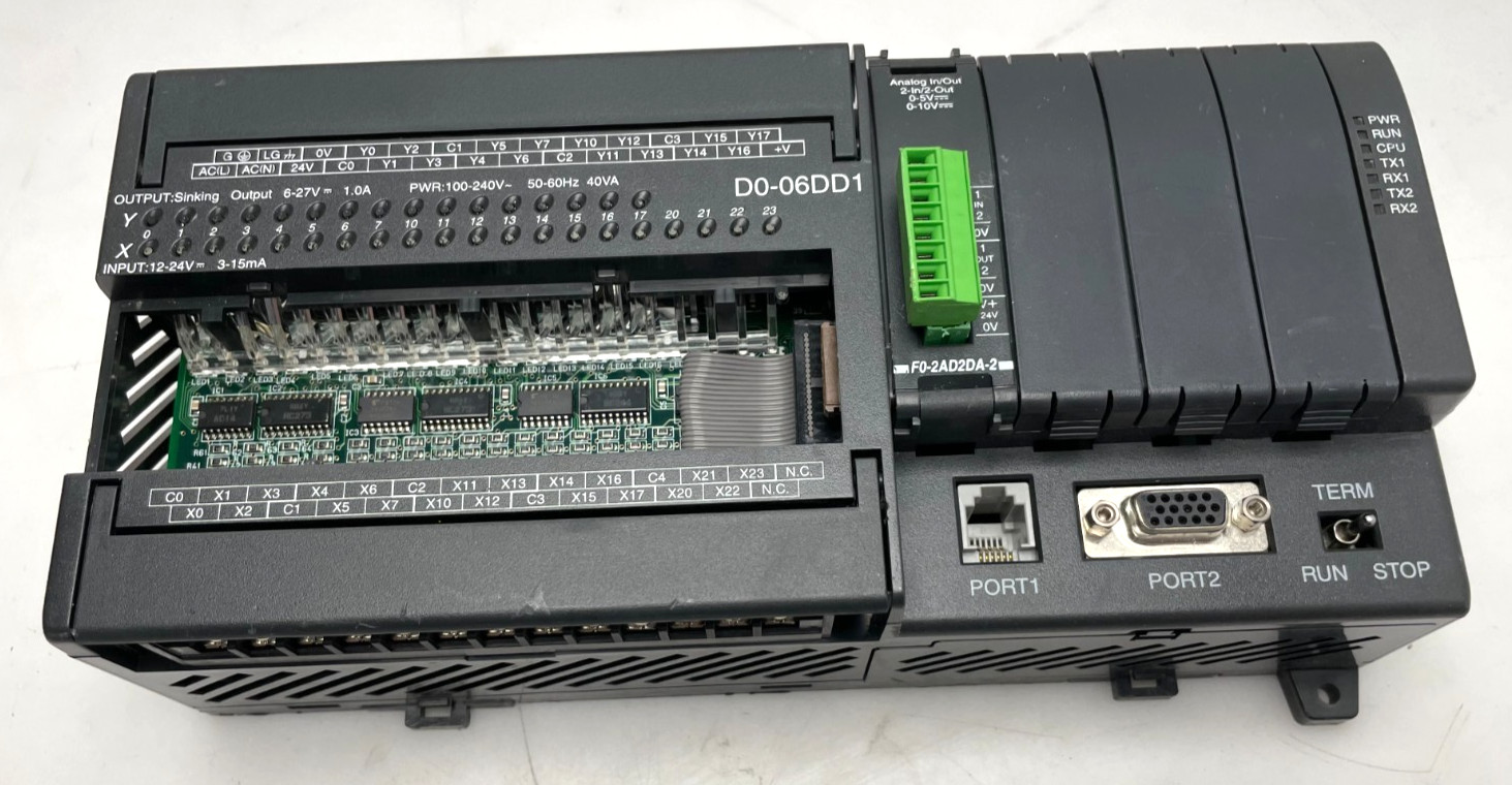 Automation Direct D0-06DD1 DirectLogic Koyo Module PLC D006DD1 + F0-2AD2DA-2