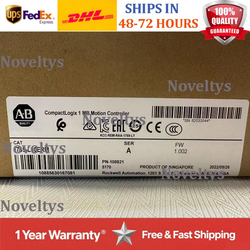 New AB 1769-L30ERM CompactLogix 1MB Motion Controller 1769L30ERM US Free Tax