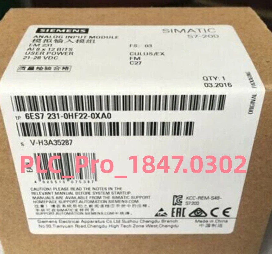 6ES7231-0HF22-0XA0 1PCS Brand New SIEMENS 6ES7 231-0HF22-0XA0 Module Fast ship