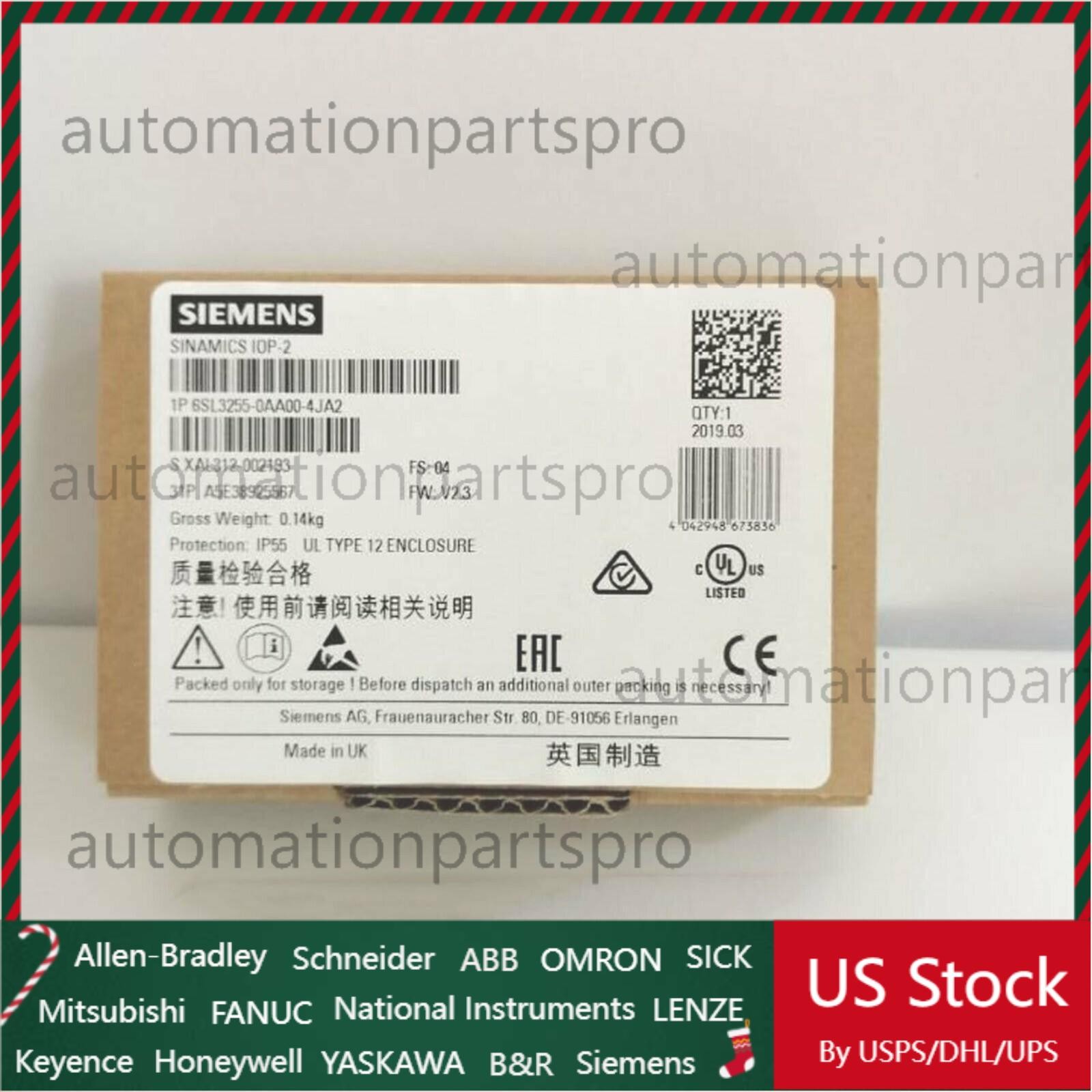 New Siemens 6SL3255-0AA00-4JA2 G Intelligent Operator Panel 6SL3 255-0AA00-4JA2