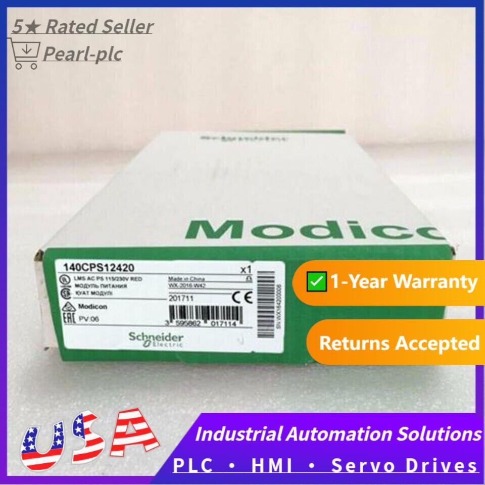 New In Box Schneider 140CPS12420 140 CPS 12420 PLC Power Supply Free Shipping