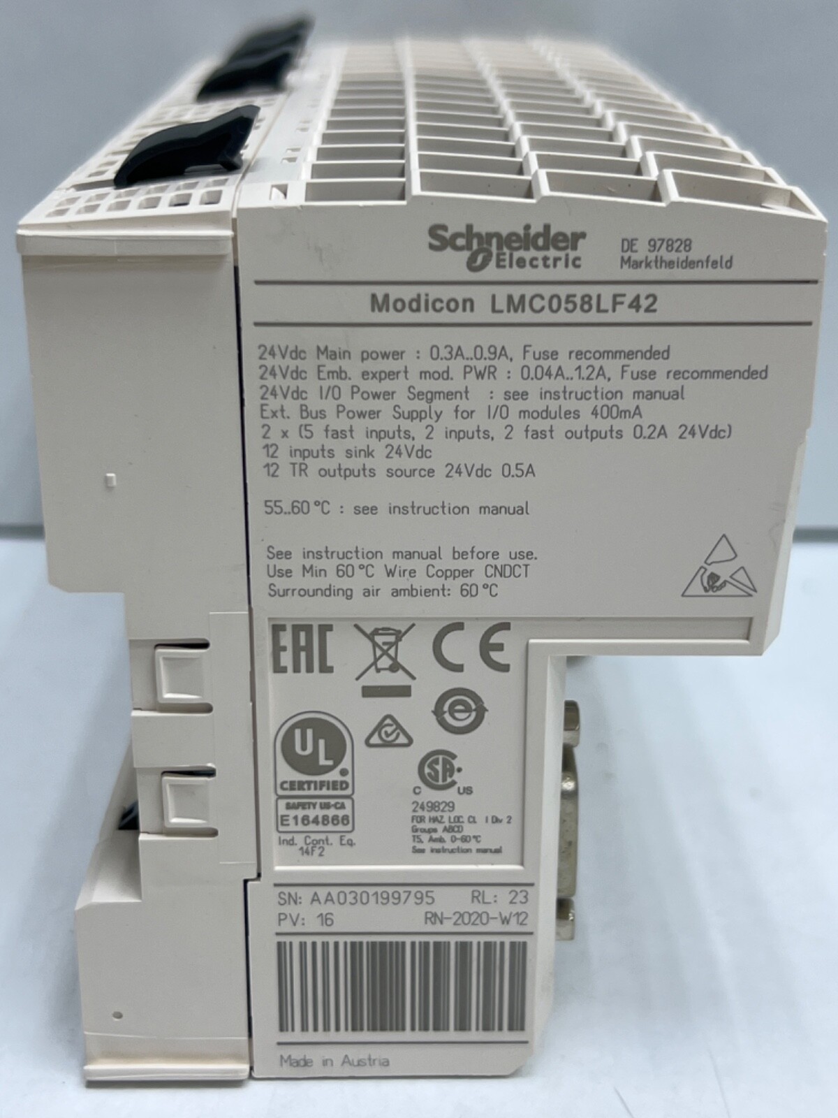 SCHNEIDER ELECTRIC LMC058LF42 compact base – 42 I/O – Motion Controller