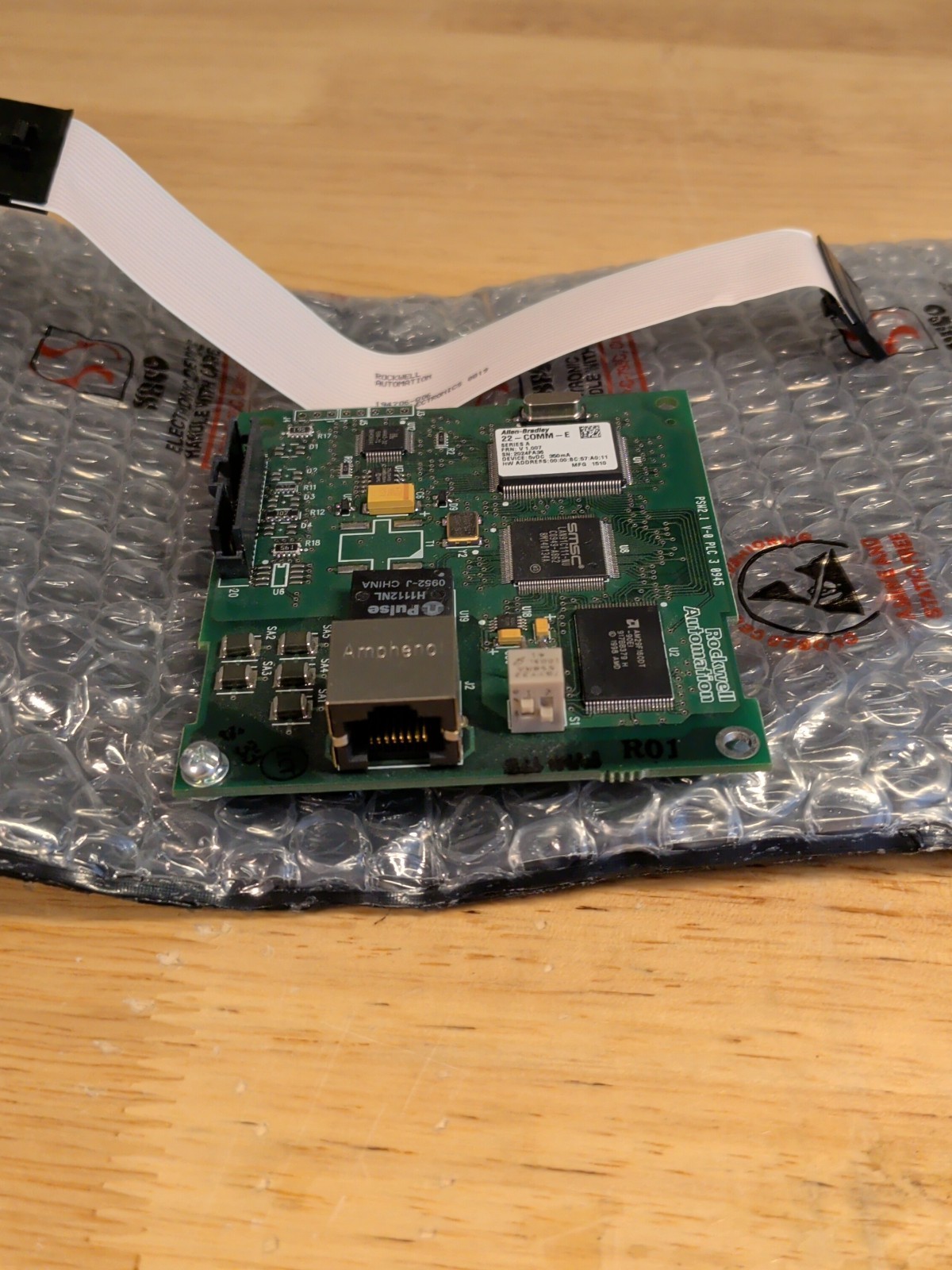 New Open/Missing Box AB 22-COMM-E SER A PowerFlex Ethernet/IP Comm Adapter US