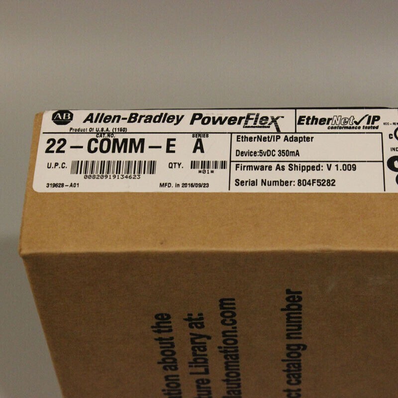 New Factory Sealed Allen-Bradley 22-COMM-E / A Ethernet/IP Comm Adapter 22COMME