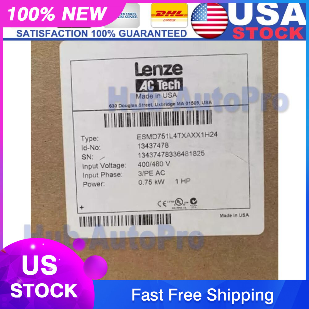 US Free TAX LENZE NEW frequency converter ESMD751L4TXA 380V 0.75KW IN BOX