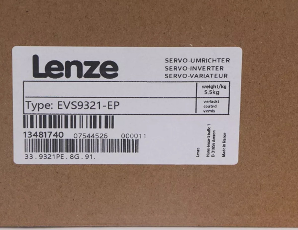 EVS9321-EP NEW LENZE EVS9321EP SERVO INVERTER Free Tariffs