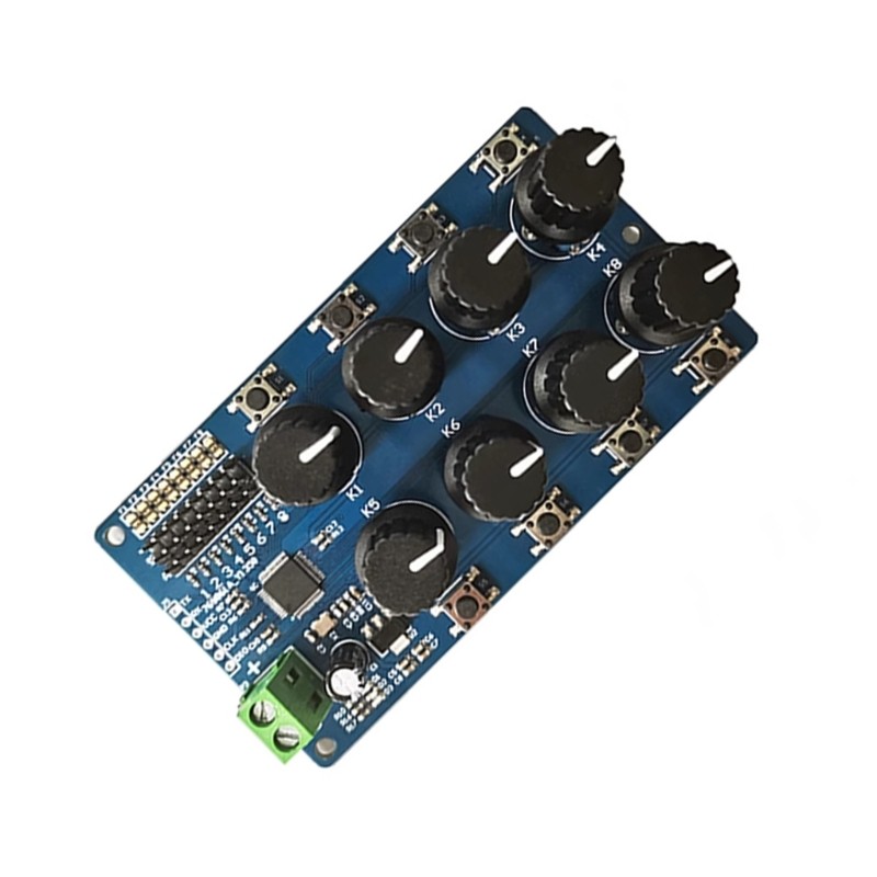 8 Channel Servo Controller Debugging Board for Angle Adjustments