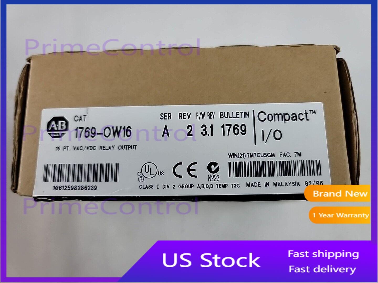AB 1769-OW16 SER A Allen Bradley 1769OW16 CompactLogix Relay Output Module New