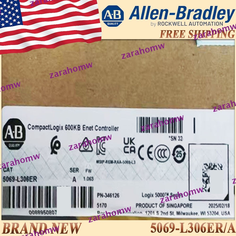Brand New AB 5069-L306ER/A 600KB Enet Controller 5069L306ER serA US 5069 L306ER