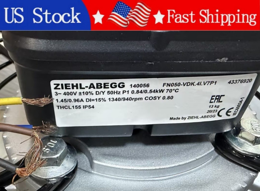 1PCS Brand New ZIEHL-ABEGG FN050-VDK.4I.V7P1 400VAC Cooling Fan Fast Delivery