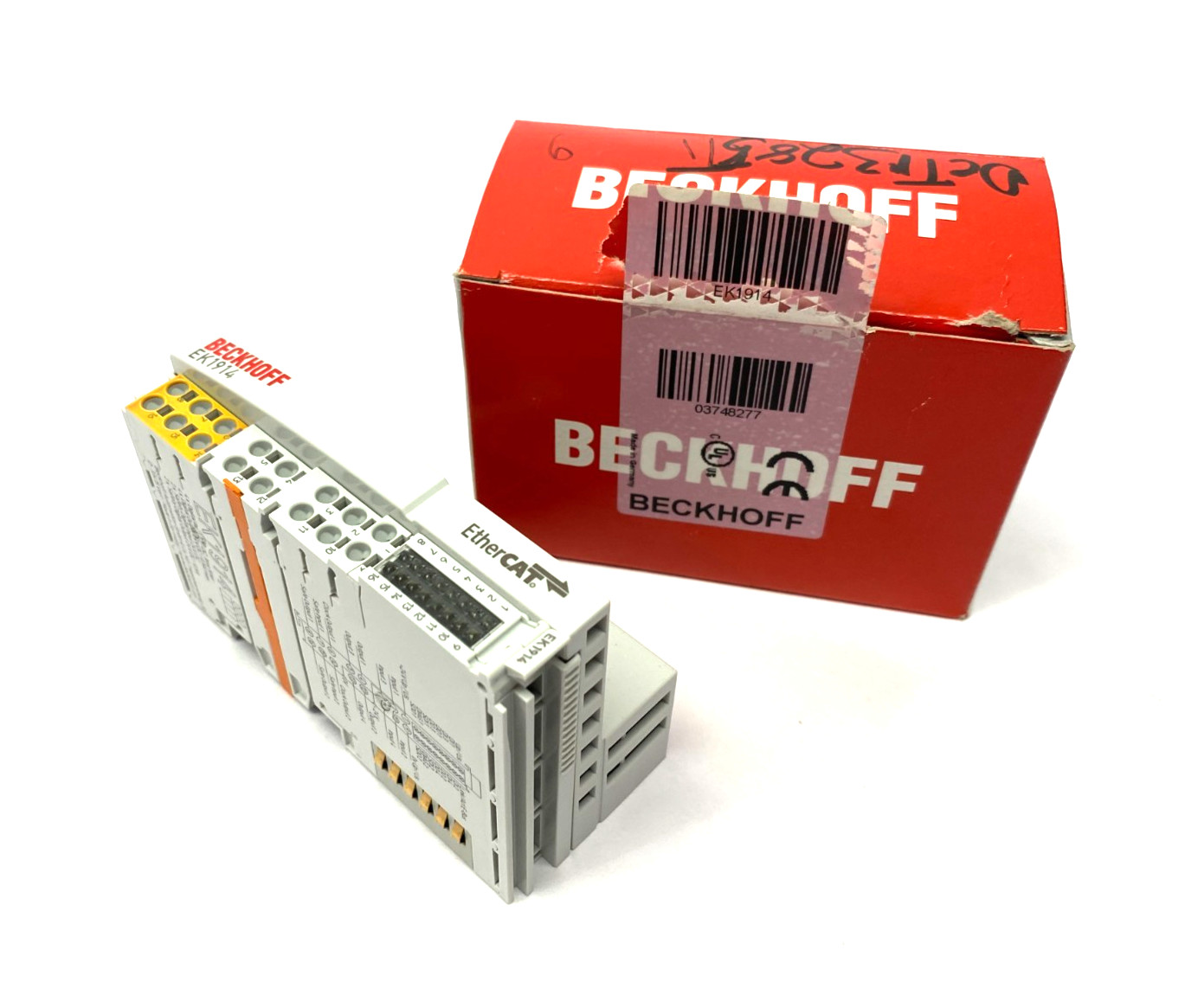 Beckhoff EK1914 EtherCAT Coupler w/ Integrated Digital Standard & Safety I/Os