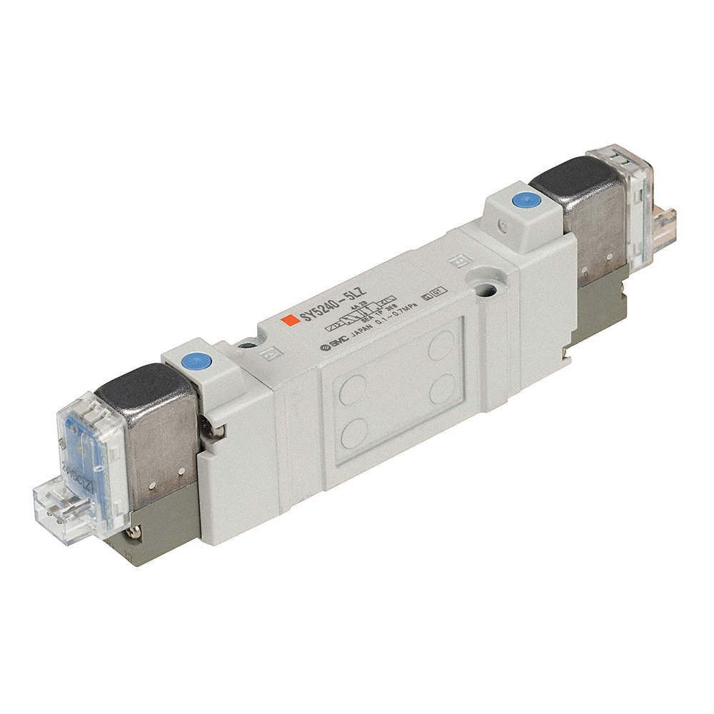 SMC SY5240-5LZ Solenoid Air Con Valve,Five-Way,101 psi 22KD42
