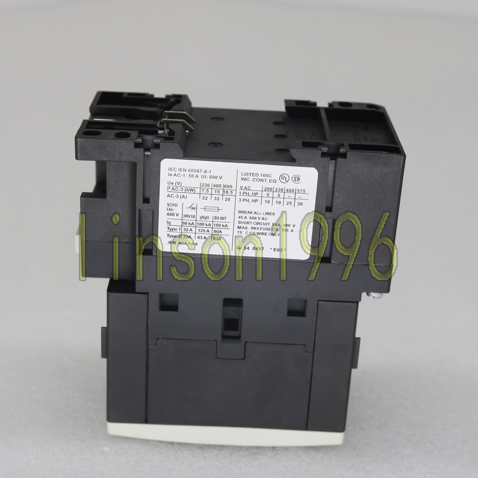 NEW Siemens Sirius 3RT1034-1AC20 3RT10341AC20 AC-3 24V 3P S2 Contactor