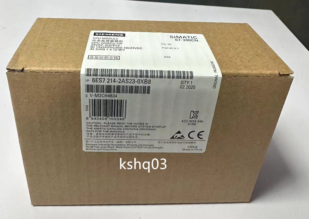 1pc New Siemens S7-200CN CPU module 6ES7214-2AS23-0XB8 6ES7 214-2AS23-0XB8