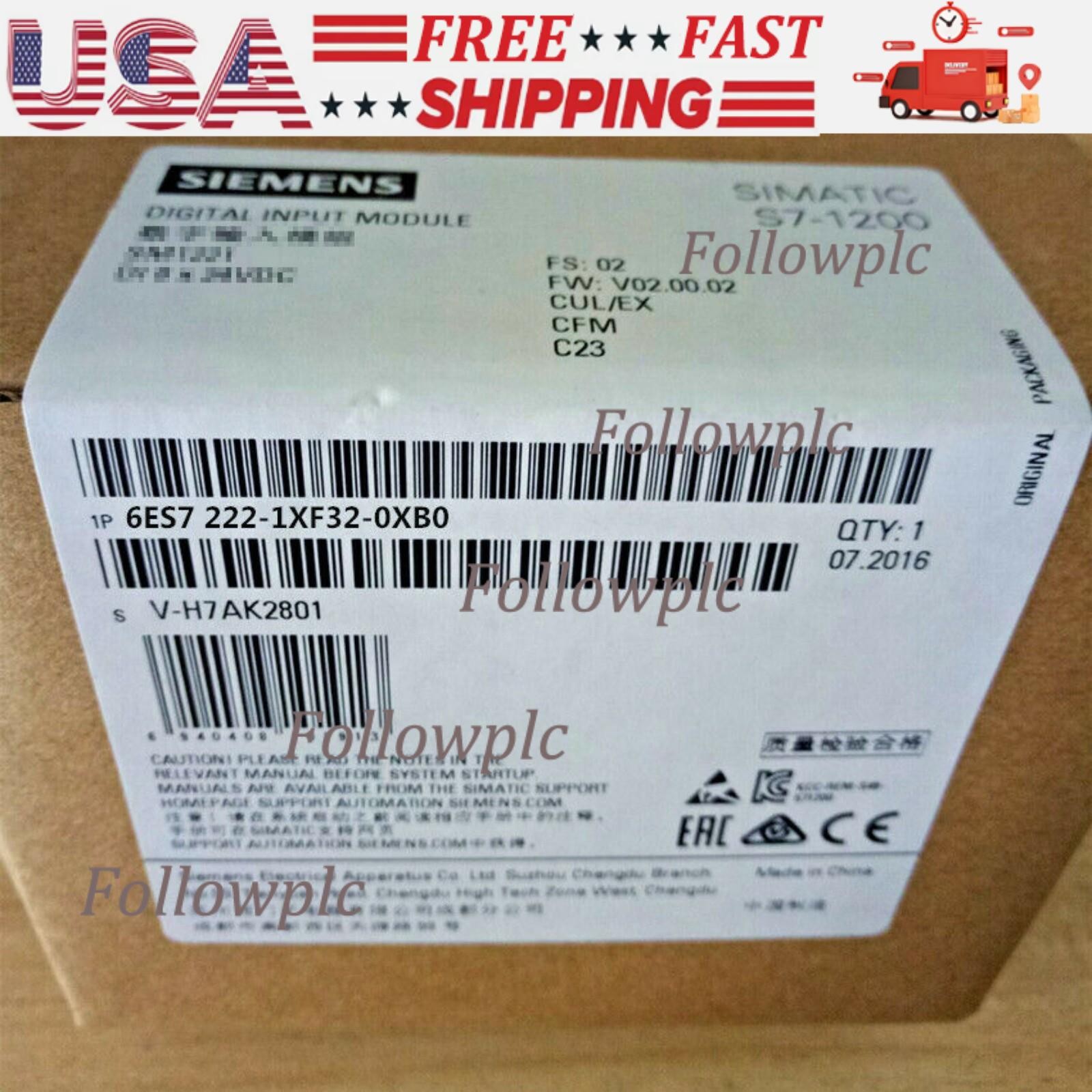 New Siemens 6ES7222-1XF32-0XB0 S7-1200 Digital output SM1222 6ES7 222-1XF32-0XB0