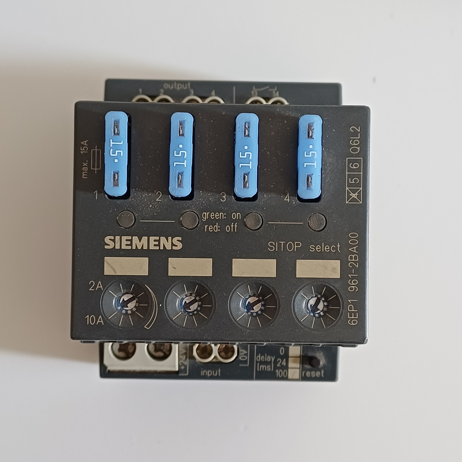 SIEMENS 6EP1961-2BA00 SITOP select DIAGNOSTICS MODULE 24VDC 4-Channel AUSTRIA