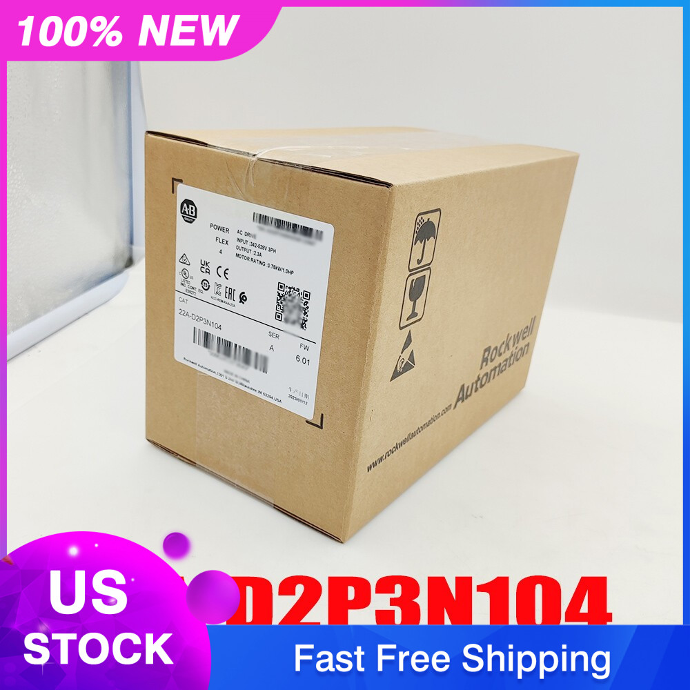 AB 22A-D2P3N104 PowerFlex 4 0.75 kW 1 HP AC Drive New Factory Sealed 2023