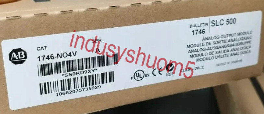 New Sealed /*/ 1746-NO4V SLC 500 Analog Output Module