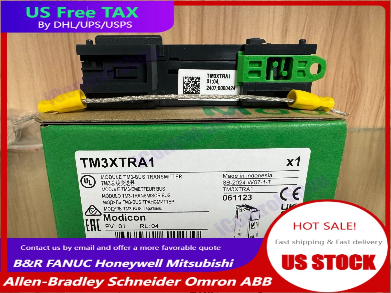 For NEW Schneider Programmable Logic Controller Module TM3XTRA1 With box