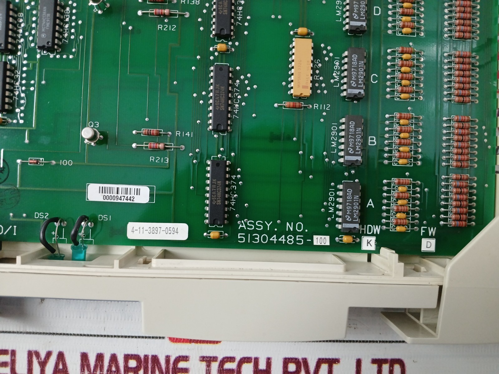 HONEYWELL 51402599-100 15 Slot I/O Backplane System 51304754-100 MU-PLAM02