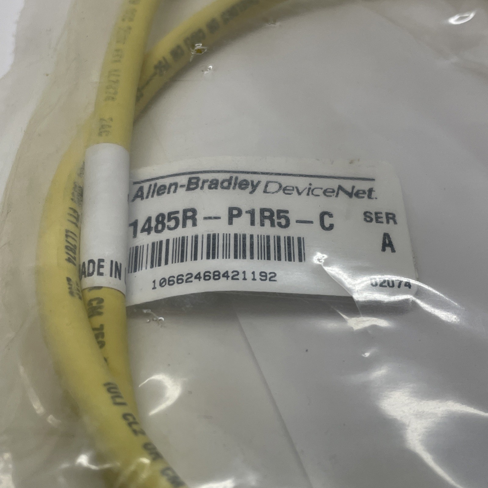 Allen-Bradley 1485R-P1R5-C DeviceNet 1m Micro Female Cable Cordset (NEW)
