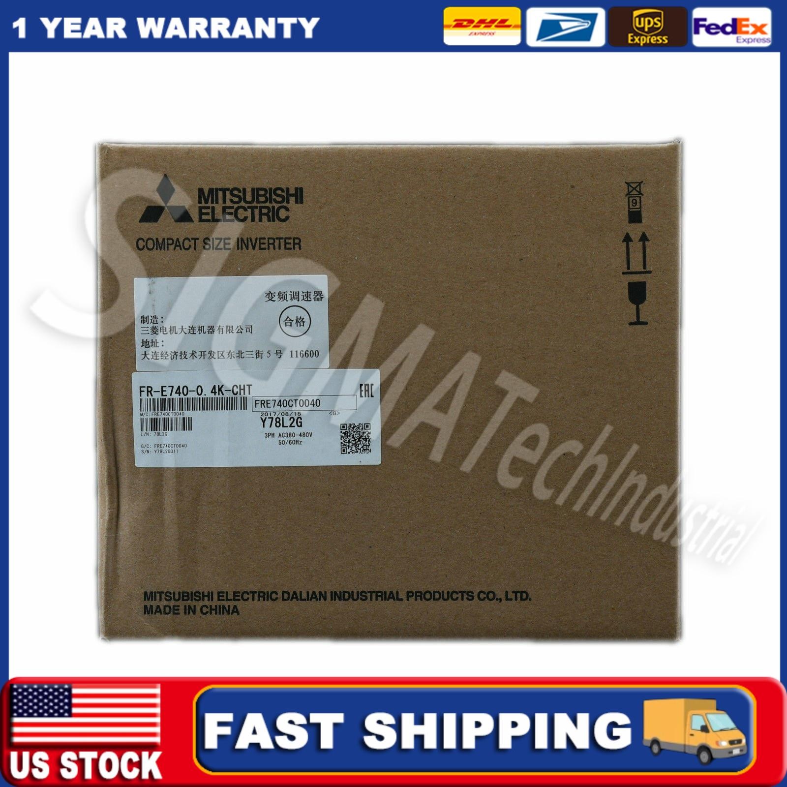 1PC Mitsubishi FR-E740-0.4K-CHT Inverter 0.4KW 380V New Fast Shipping