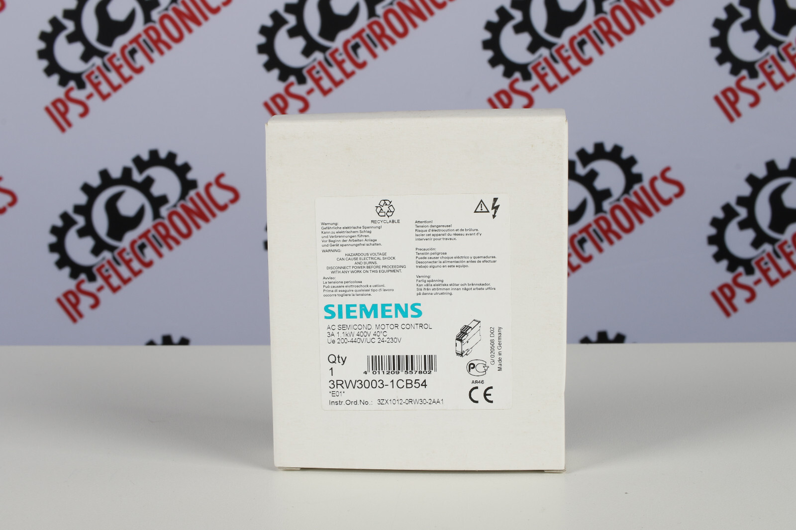 SIEMENS 3RW3003-1CB54 (AC SEMICOND MOTOR CONTROL) – 6 months warranty