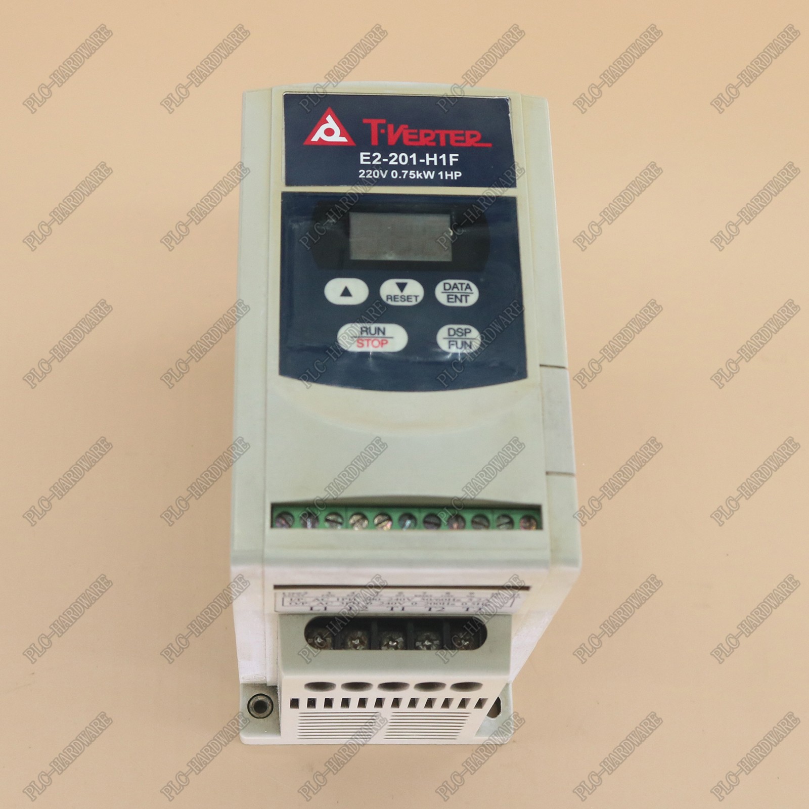 Used E2-201-H1F 220V 0.75KW inverter For TECO Taian Free Shipping