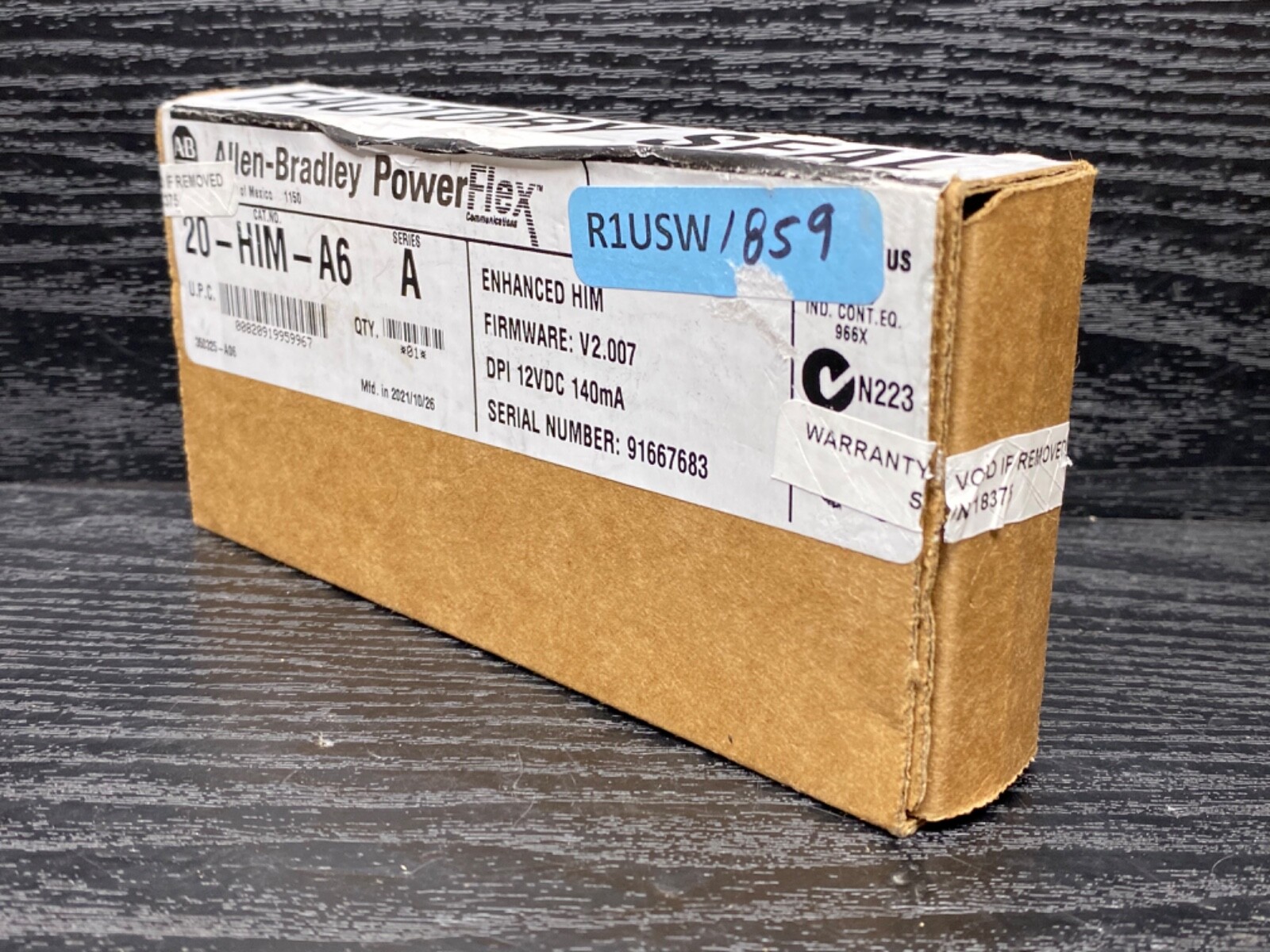 2021 Surplus Open Allen Bradley 20-HIM-A6 A V2.007 PowerFlex Numeric LCD Keypad