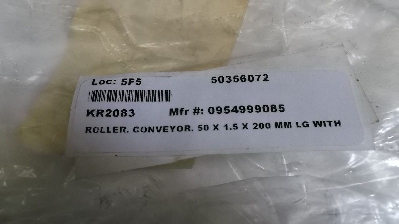 ROLLER CONVEYOR 50X1.5X200MM LG 0954999085 UNMP