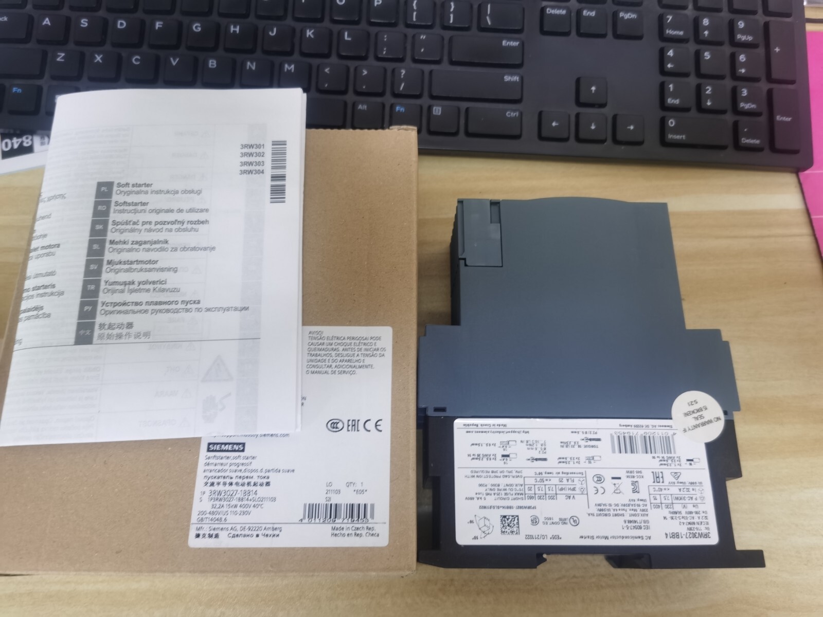1PC New Siemens 3RW3027-1BB14 3RW30271BB14 Starter In Box Brand