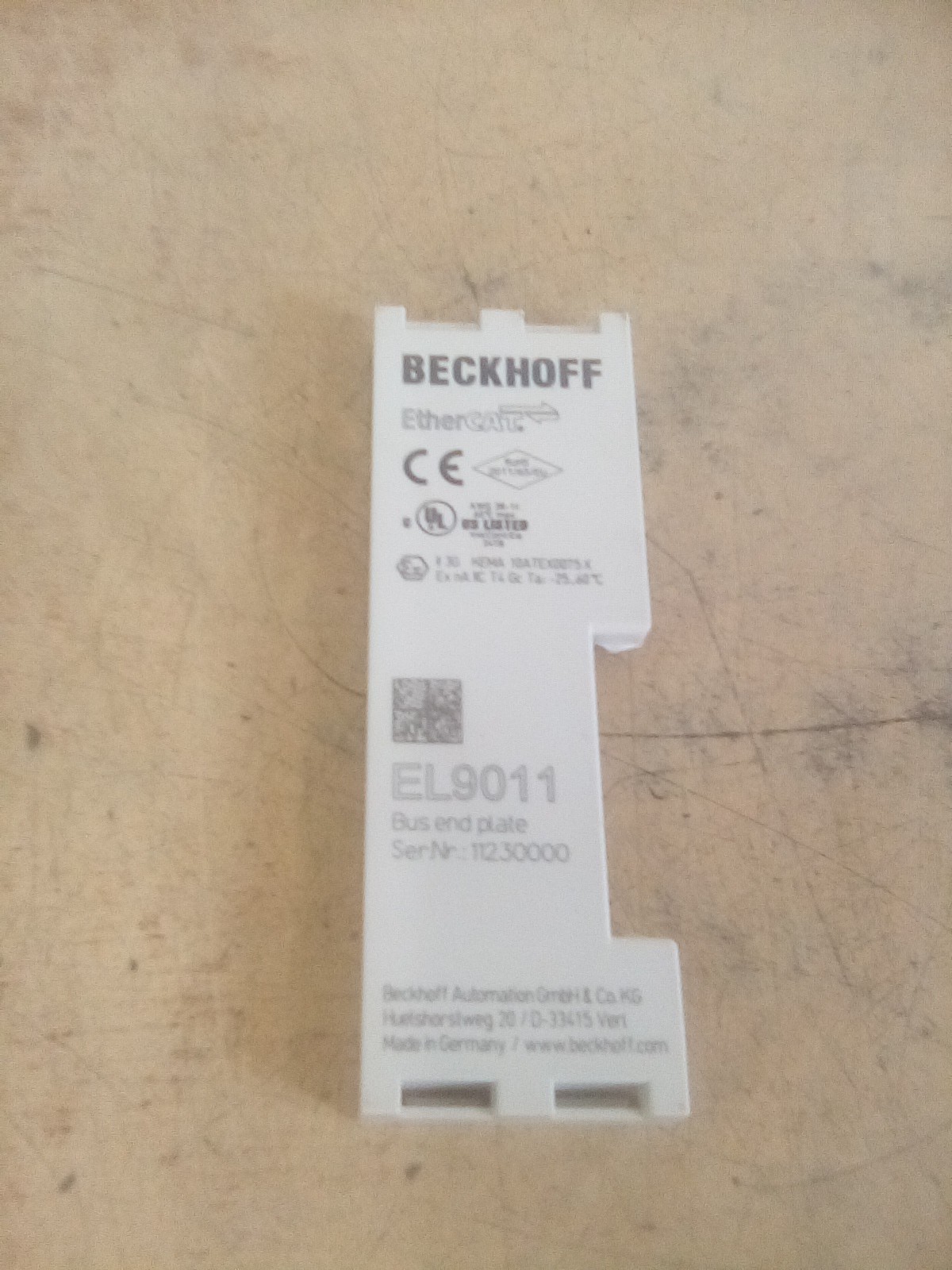 Beckhoff EL9011 Bus End Plate
