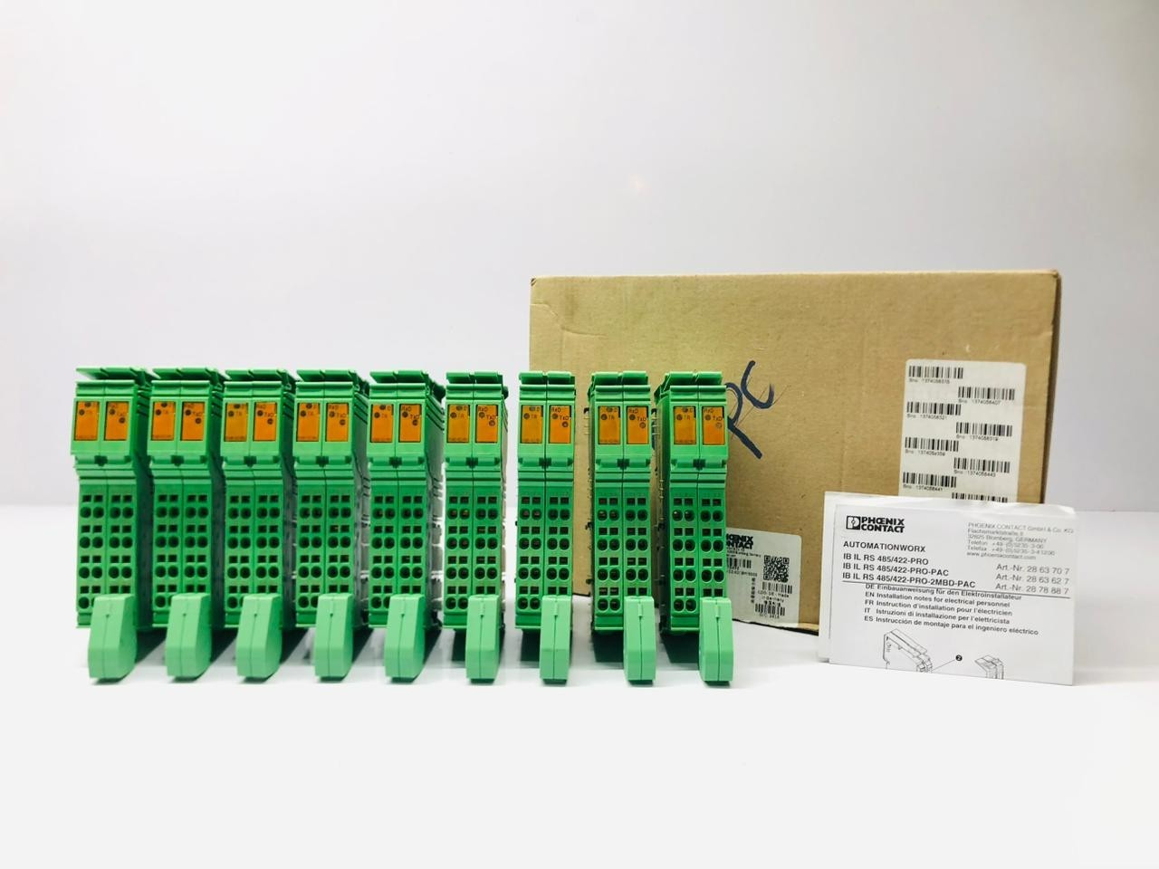 LOT OF 9 PCS NEW PHOENIX CONTACT IB IL RS 485/422-PRO-PAC 2863627 FREE SHIPPING