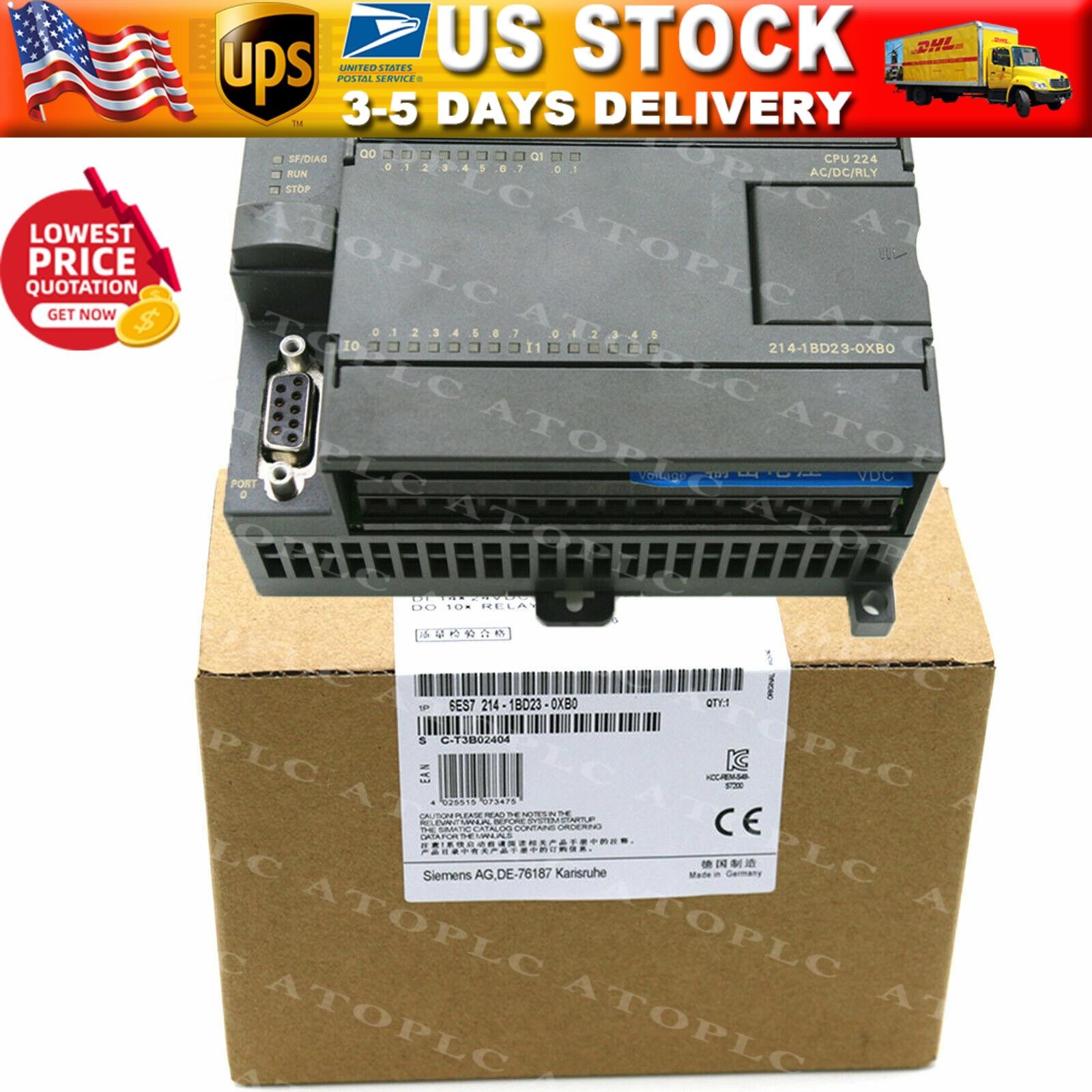 NEW SIEMENS 6ES7 214-1BD23-0XB0 6ES7214-1BD23-0XB0 CPU Module Made In Germany