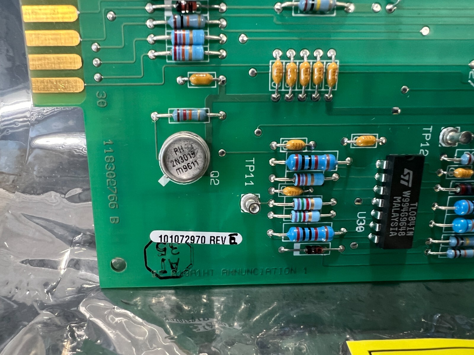 EXIDE A13A1HT, Annunciation 1 Circuit Board, 118302766-B, 101072970 REV E