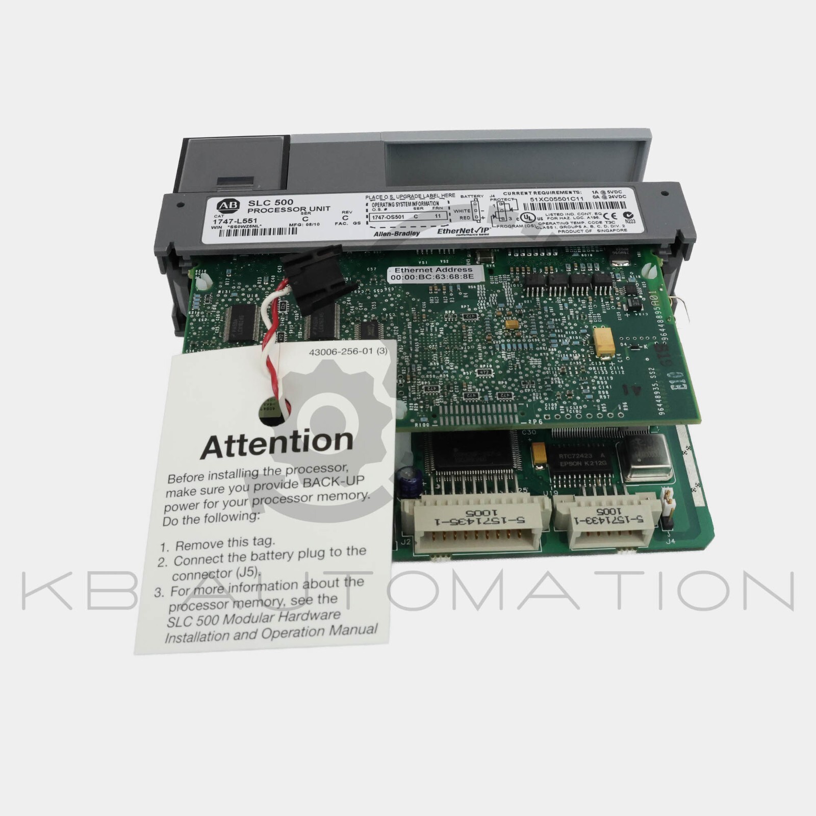 1747-L551 (Ser. D) SLC 5/05 CPU 16k user memory controller