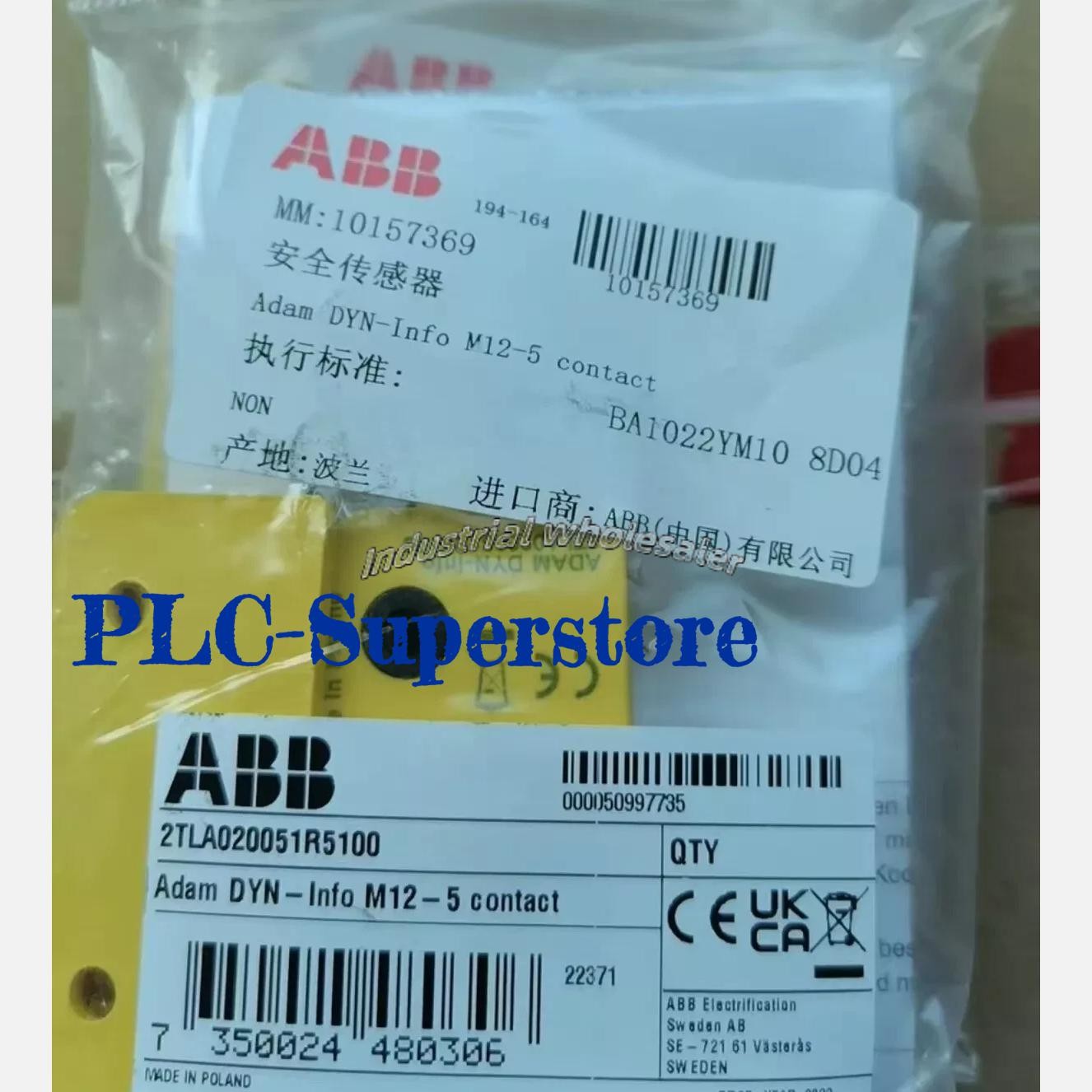 Abb 2TLA020051R5100 Non Contact Adam Safety Sensor 24v-dc Fast delivery