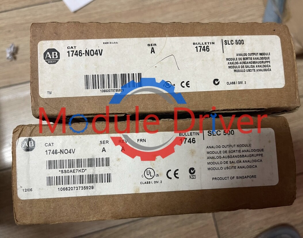 New Sealed Allen-Bradley 1746-NO4V SER A SLC 500 Analog Output Module 1746NO4V