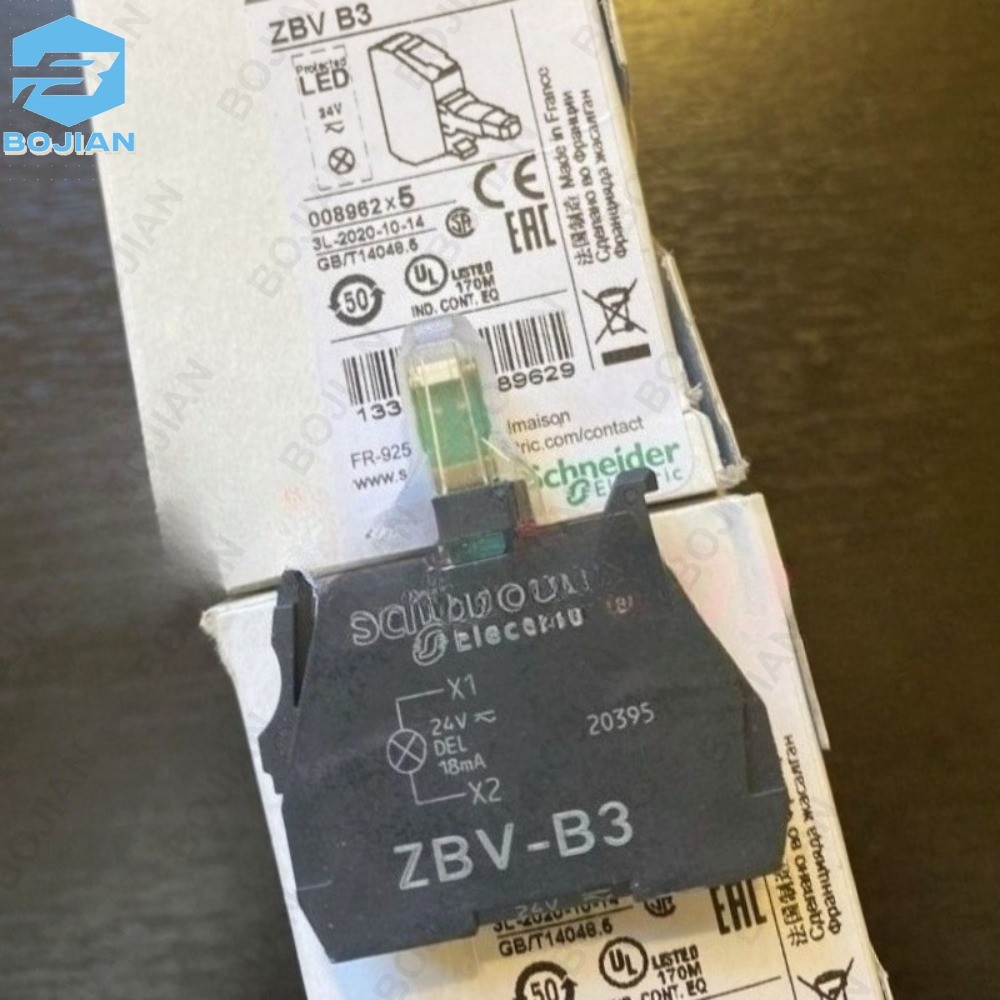 ZBVB3 1PCS Brand New Schneider ZBV-B3 24VAC/DC Push button
