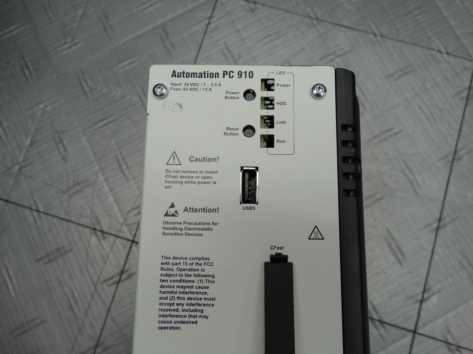 B&R Automation PC 910 5PC910.SX01-00 System Unit Industrial PC (No Door)