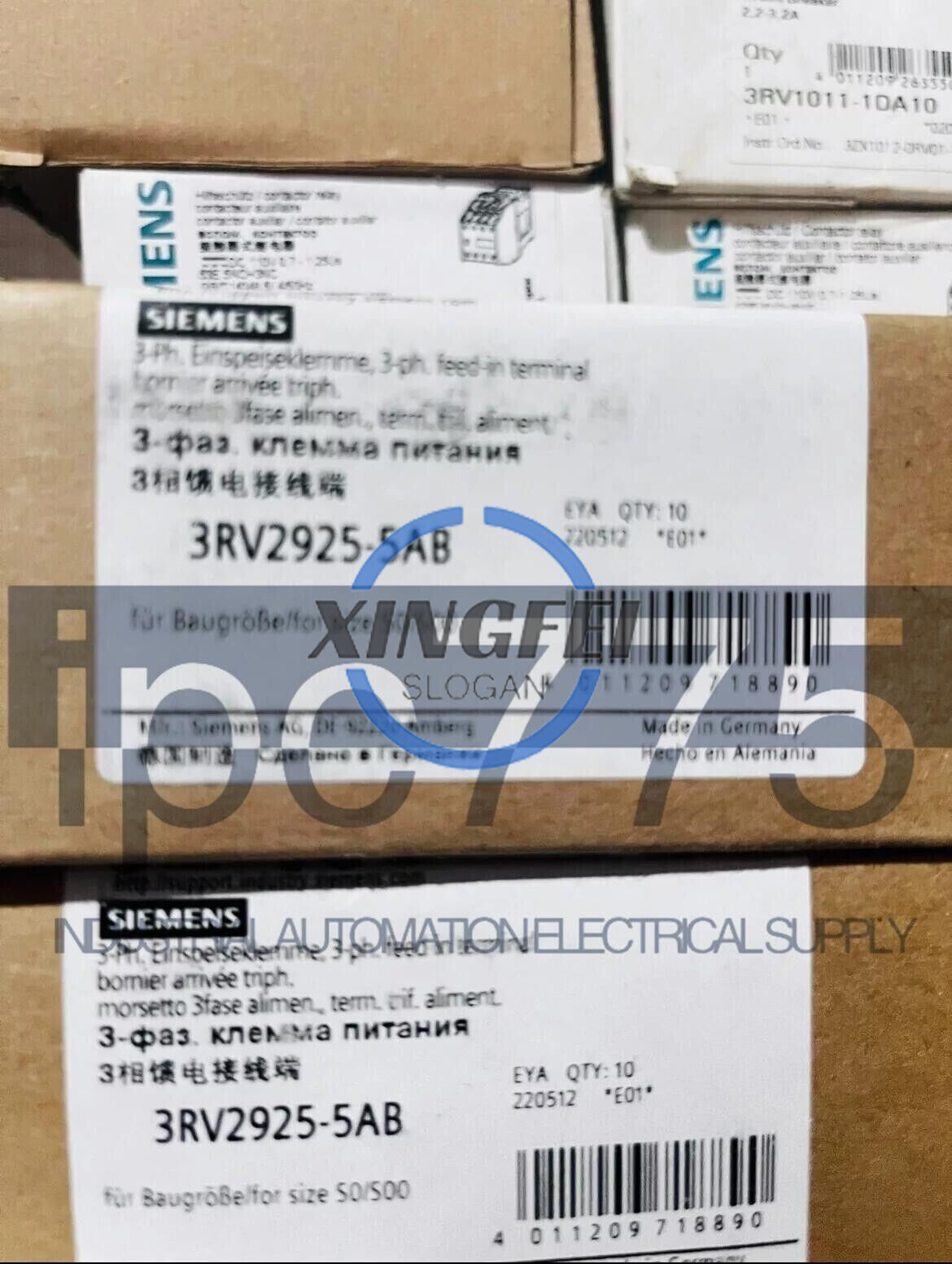 1PCS For Siemens Three phase input terminal 3RV2925-5AB NEW connecting terminal