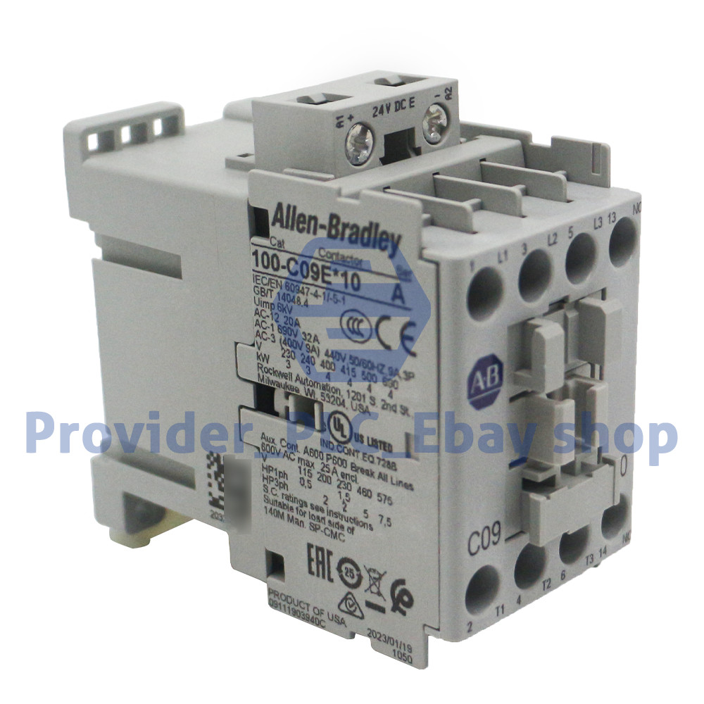 New 100-C09EJ10 Ser/A IEC Contactor 9Amp 24VDC AB100C09EJ10 Allen-Bradley