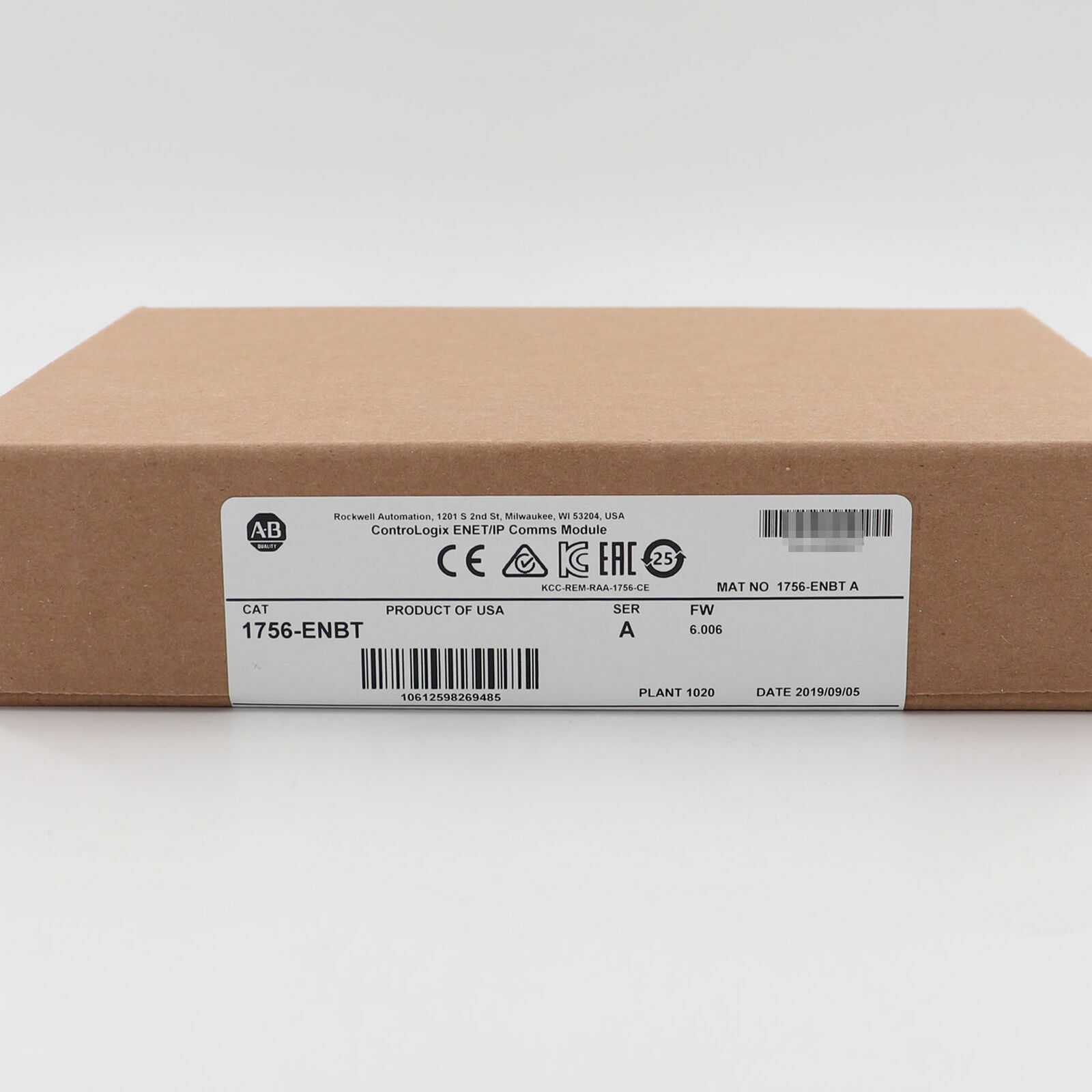 New Factory Sealed AB Allen-Bradley 1756-ENBT ControlLogix EtherNet/IP Module