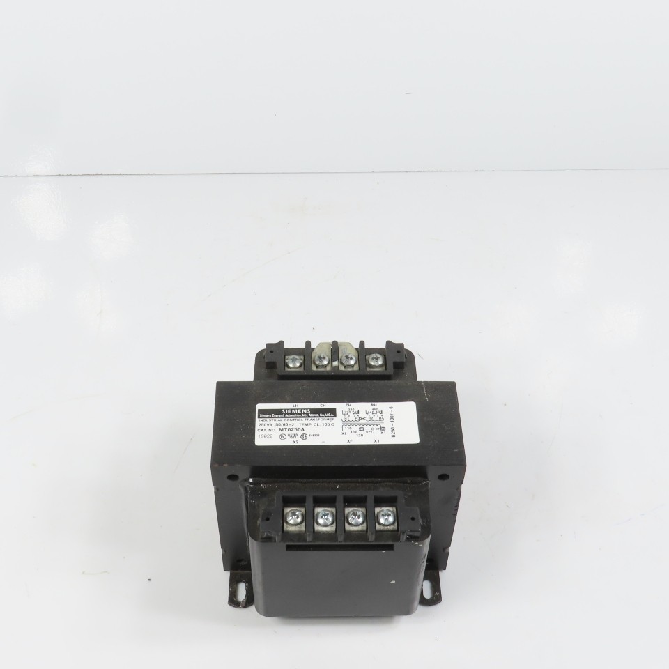 Siemens MT0250A 250VA Control Transformer Pri 220-480V Sec 110-120V 50/60HZ