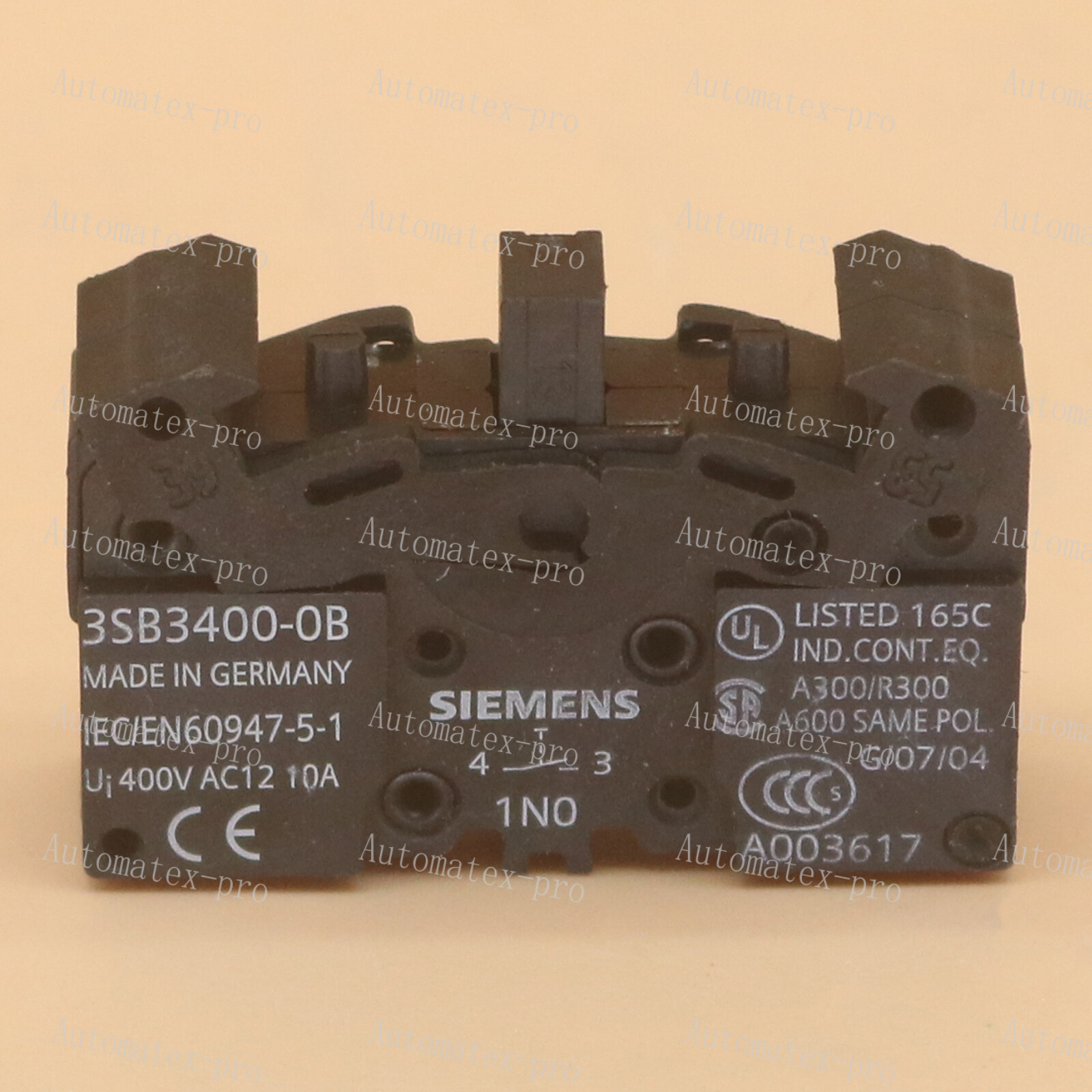 New SIEMENS pushbutton contact block 3SB3400-0B 3SB3400 One year warranty