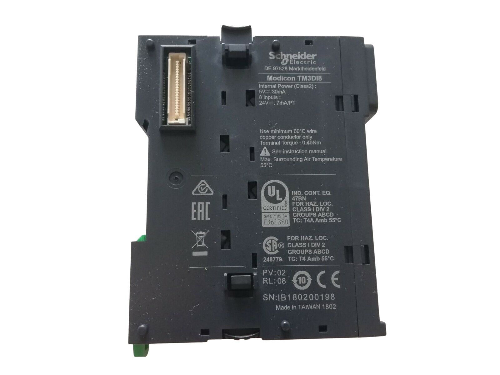 Schneider Electric TM3DI8 Modicon, 8 digital inputs, Signal module
