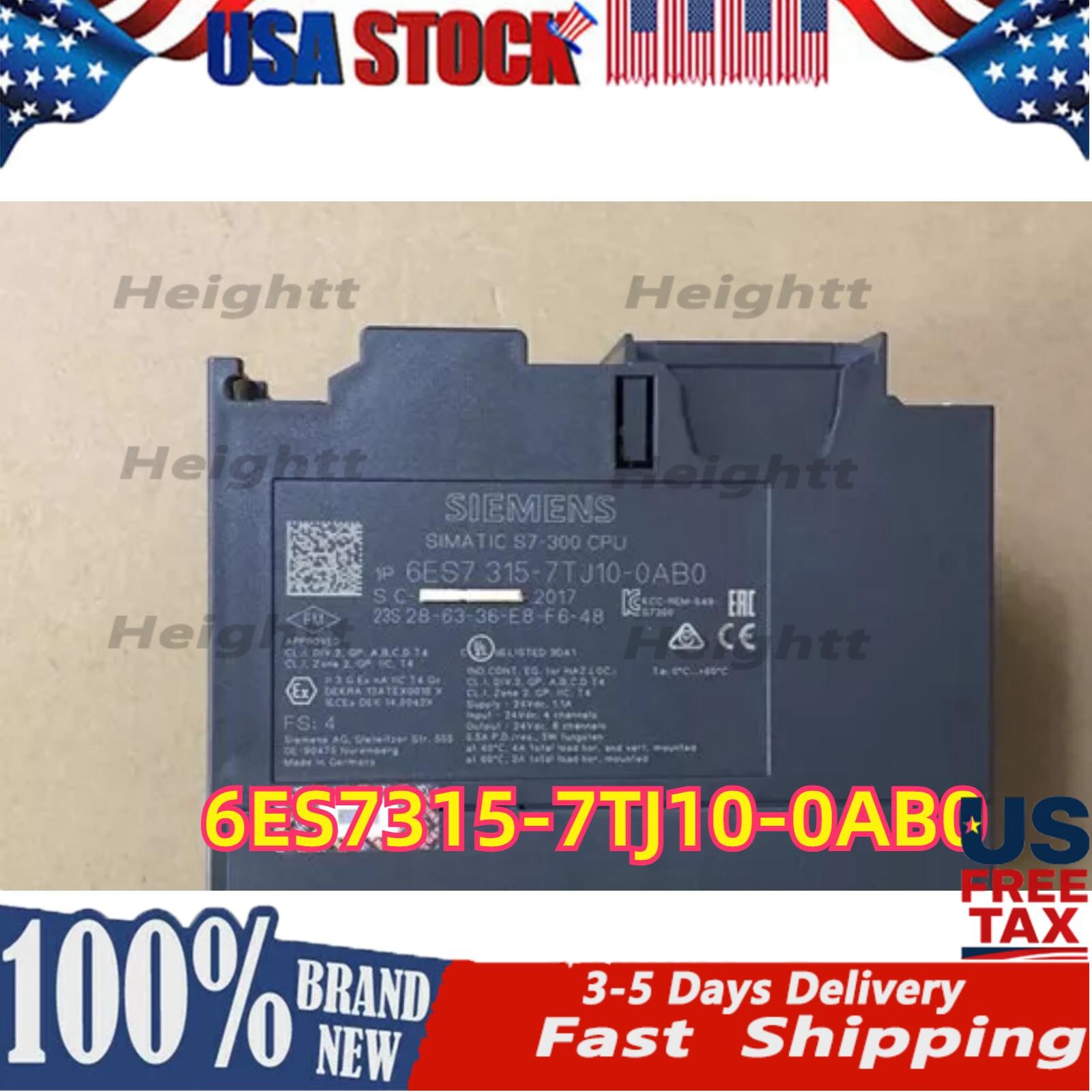 New Siemens 6ES7 315-7TJ10-0AB0 6ES7315-7TJ10-0AB0 S7-300 CPU 315T-3 PN/DP